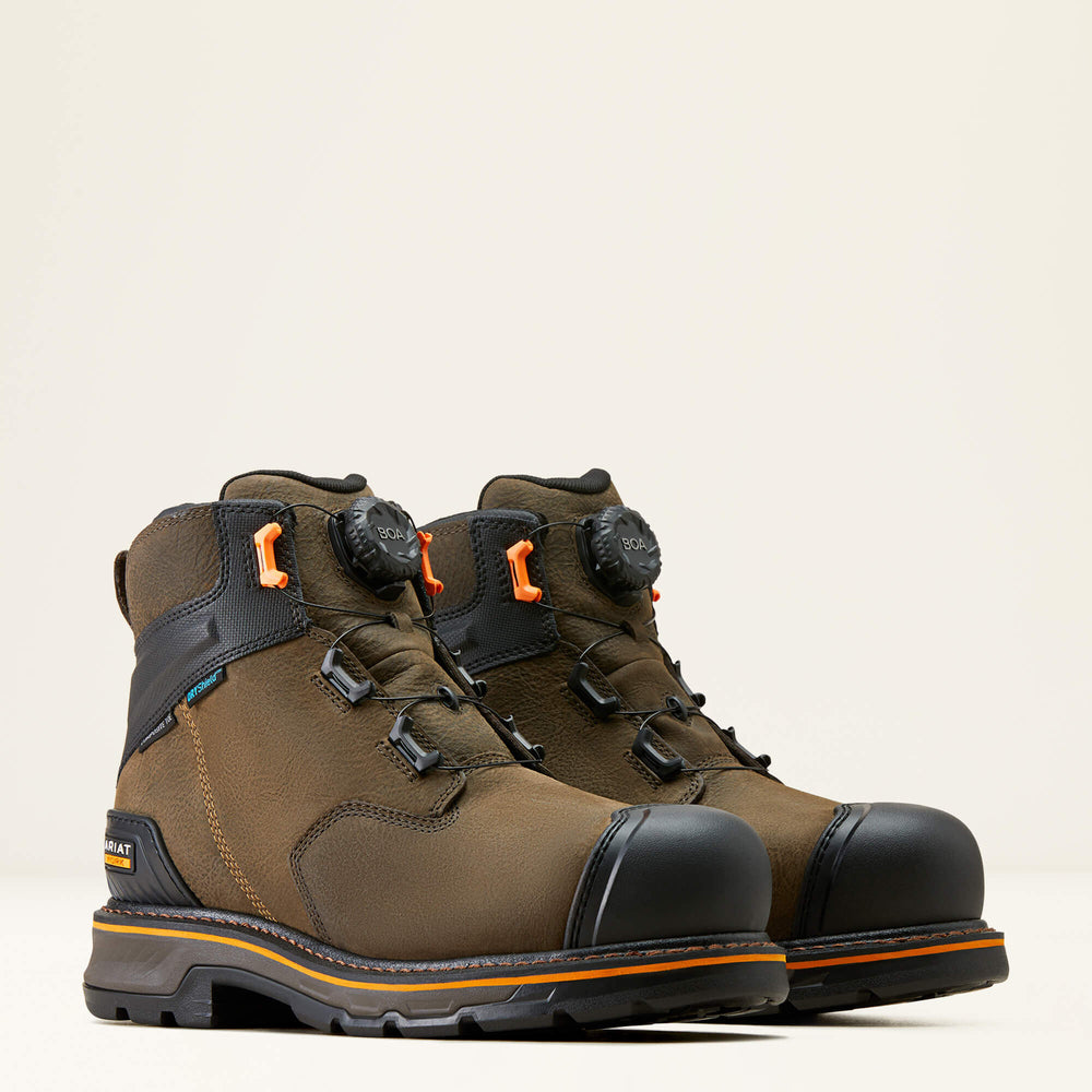Men Stump Jumper 6" BOA Waterproof Composite Toe Work Boot | Ariat on sale