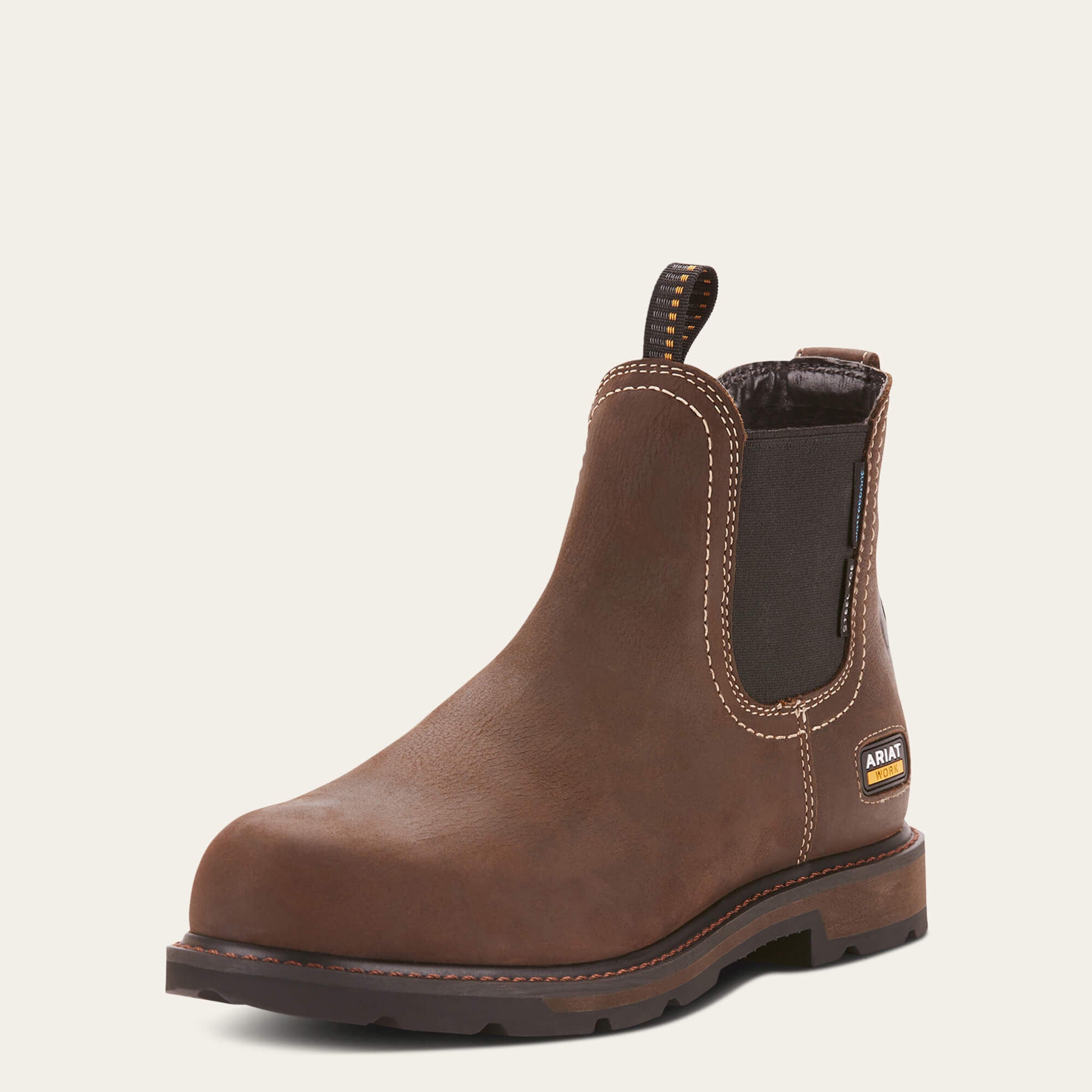 Men Groundbreaker Chelsea Waterproof Steel Toe Work Boot | Ariat