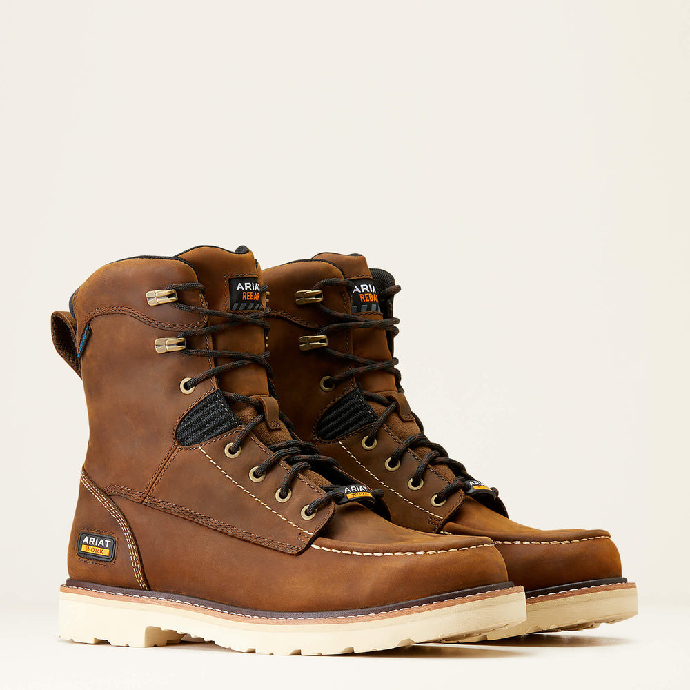 Men Rebar Lift 8" Waterproof Work Boot | Ariat