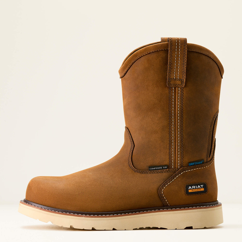 Men Rebar Wedge Pull-On Waterproof Composite Toe Work Boot | Ariat Outlet