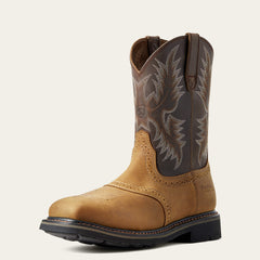 Men Sierra Wide Square Toe Steel Toe Work Boot | Ariat on sale
