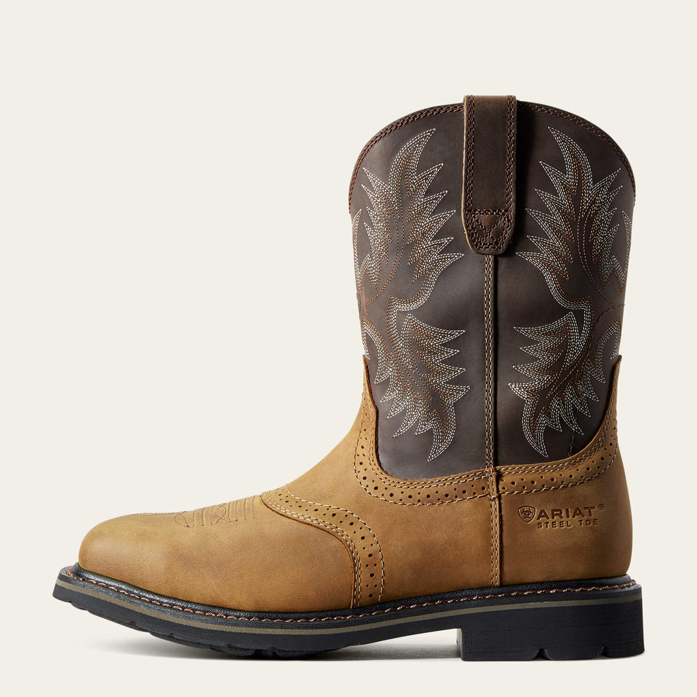 Men Sierra Wide Square Toe Steel Toe Work Boot | Ariat on sale