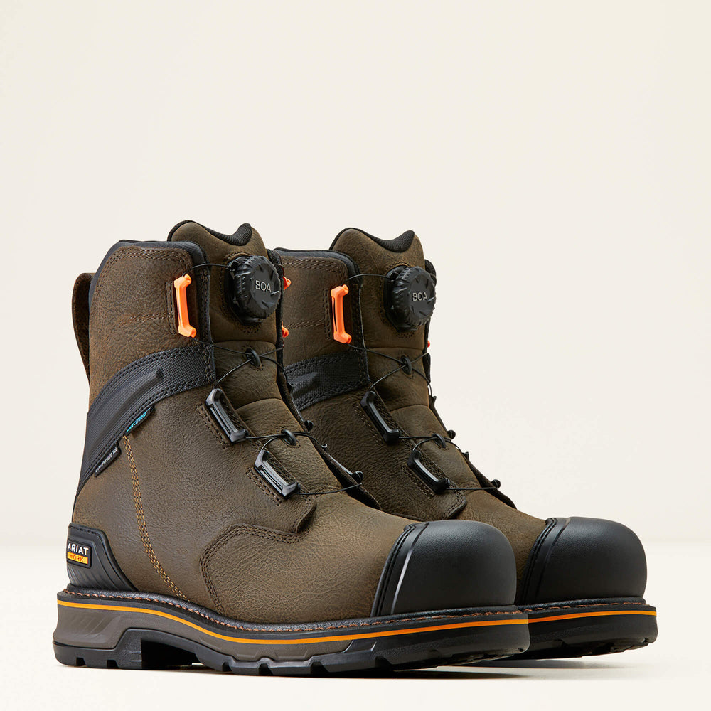 Men Stump Jumper 8" BOA Waterproof Composite Toe Work Boot | Ariat on sale