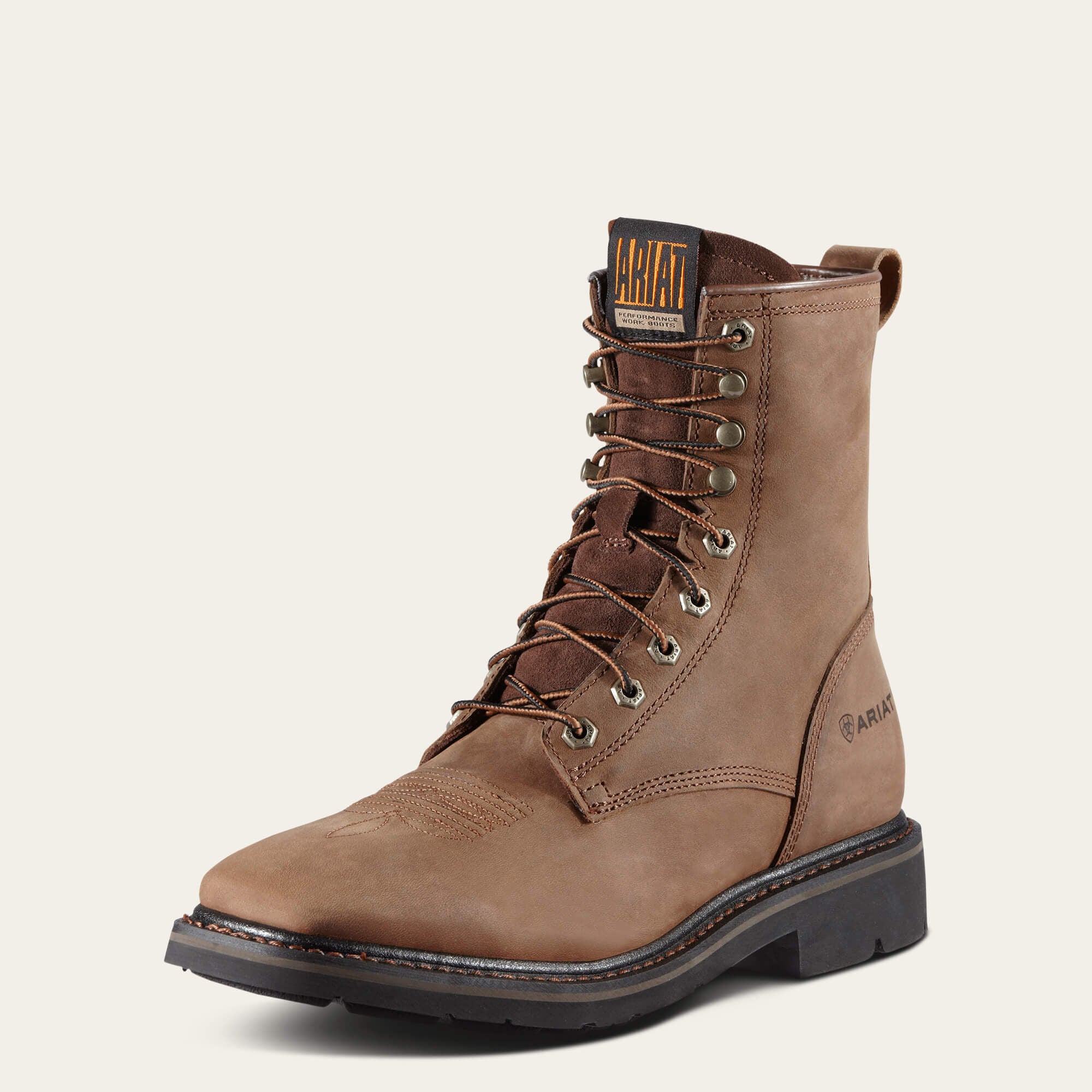 Men Cascade 8" Wide Square Toe Work Boot | Ariat for sale