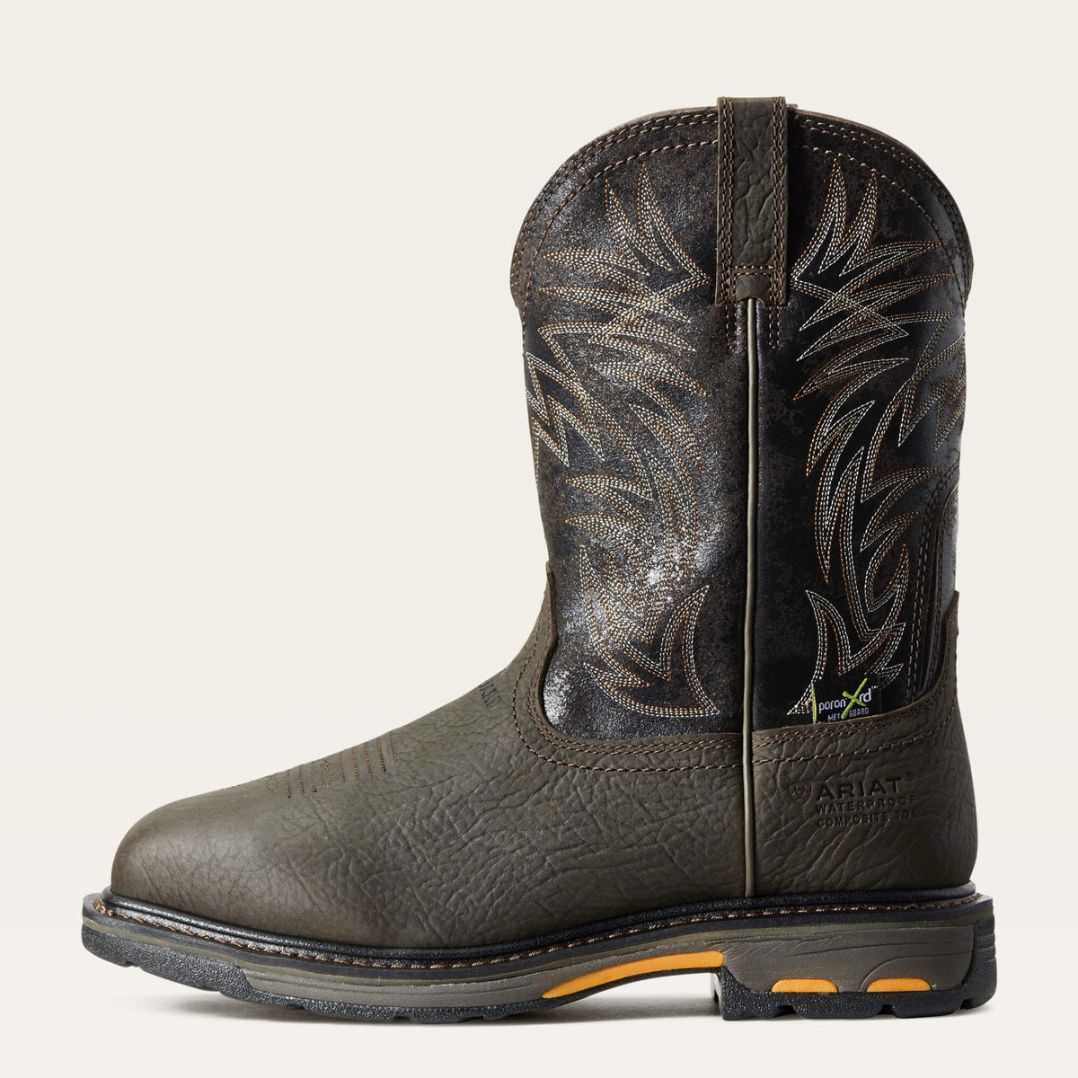 Men WorkHog Wide Square Toe MetGuard Waterproof Composite Toe Work Boot | Ariat