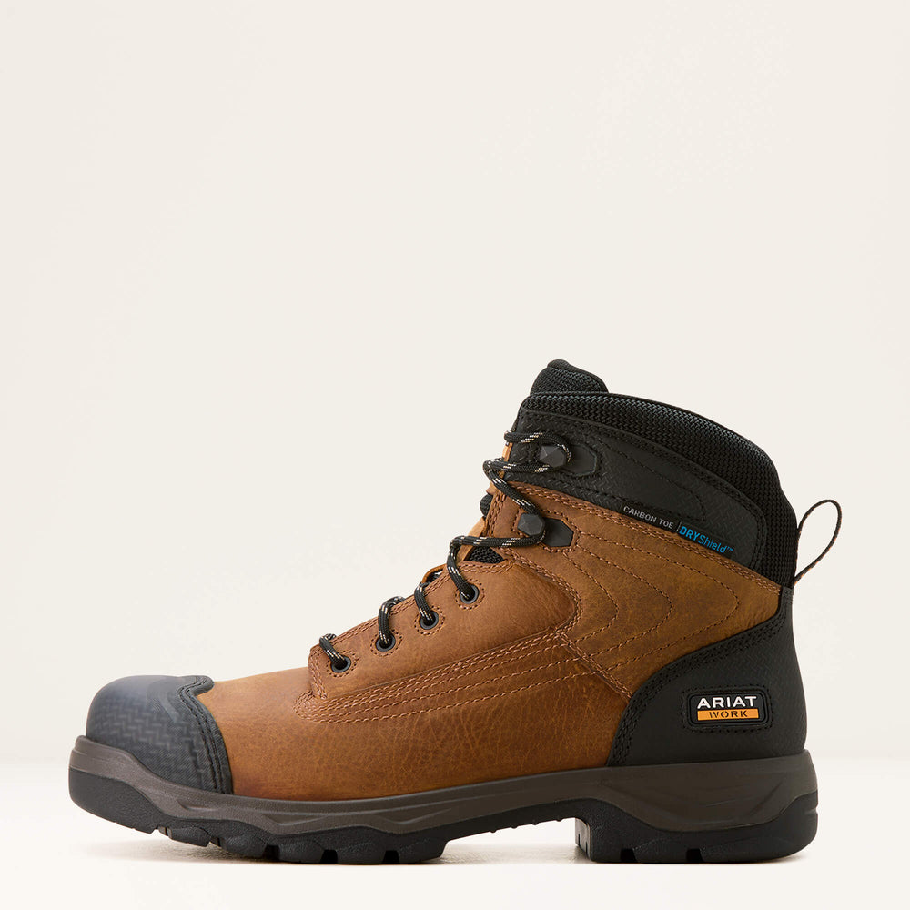 Men Turbo Duratread XTR 6" Waterproof Carbon Toe Work Boot | Ariat