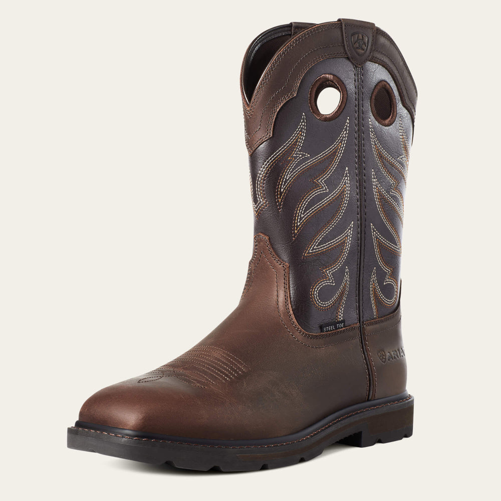 Men Groundwork Wide Square Toe Steel Toe Work Boot | Ariat us