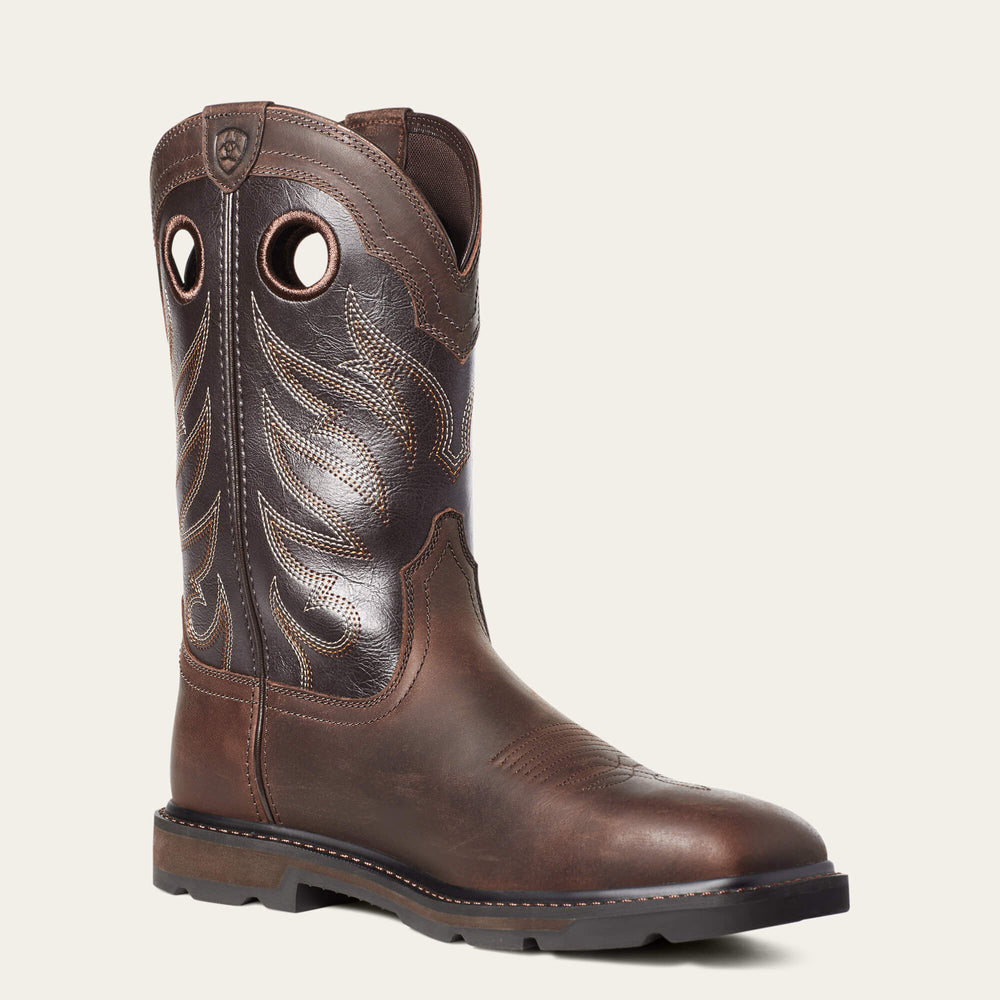 Men Groundwork Wide Square Toe Steel Toe Work Boot | Ariat us