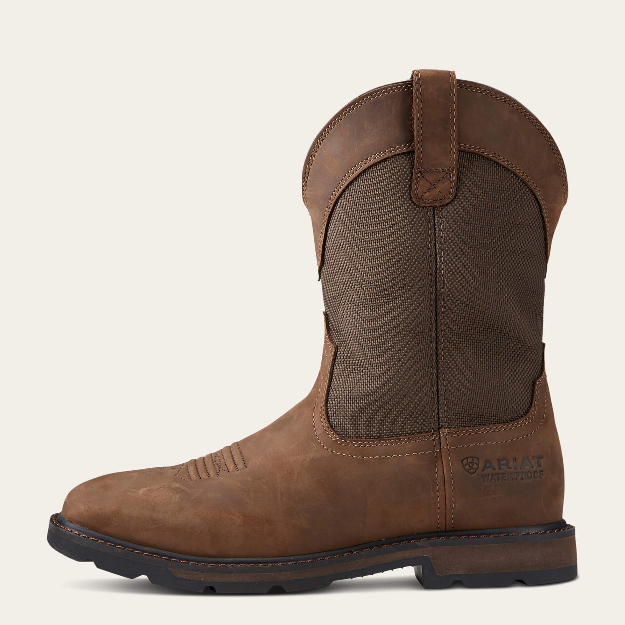 Men Groundbreaker Wide Square Toe Waterproof Steel Toe Work Boot | Ariat for sale