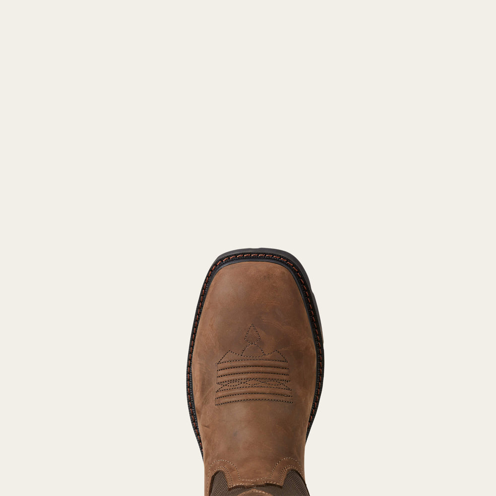Men Groundbreaker Wide Square Toe Waterproof Steel Toe Work Boot | Ariat for sale