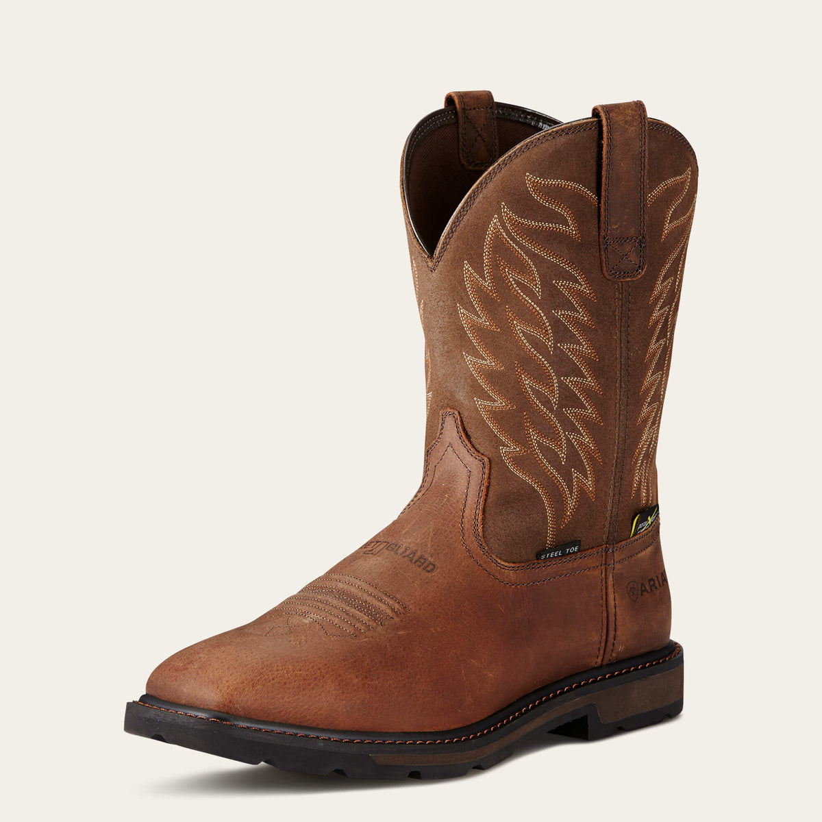 Men Groundbreaker Wide Square Toe MetGuard MetGuard Steel Toe Work Boot | Ariat us