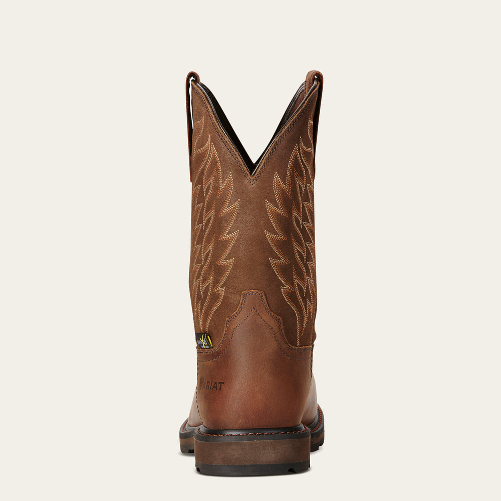 Men Groundbreaker Wide Square Toe MetGuard MetGuard Steel Toe Work Boot | Ariat us