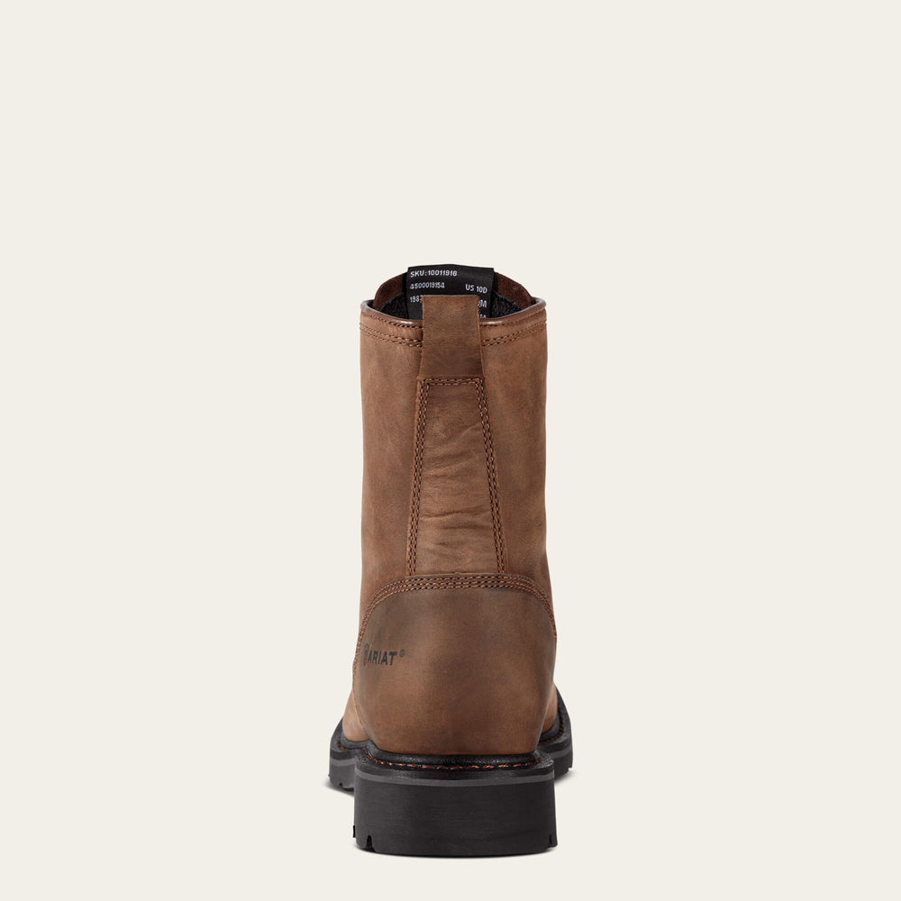 Men Cascade 8" Wide Square Toe Steel Toe Work Boot | Ariat
