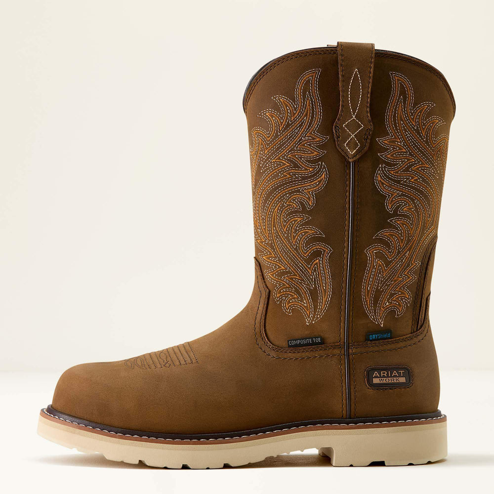 Men Activator Argo Waterproof Round Toe Composite Toe Work Boot | Ariat