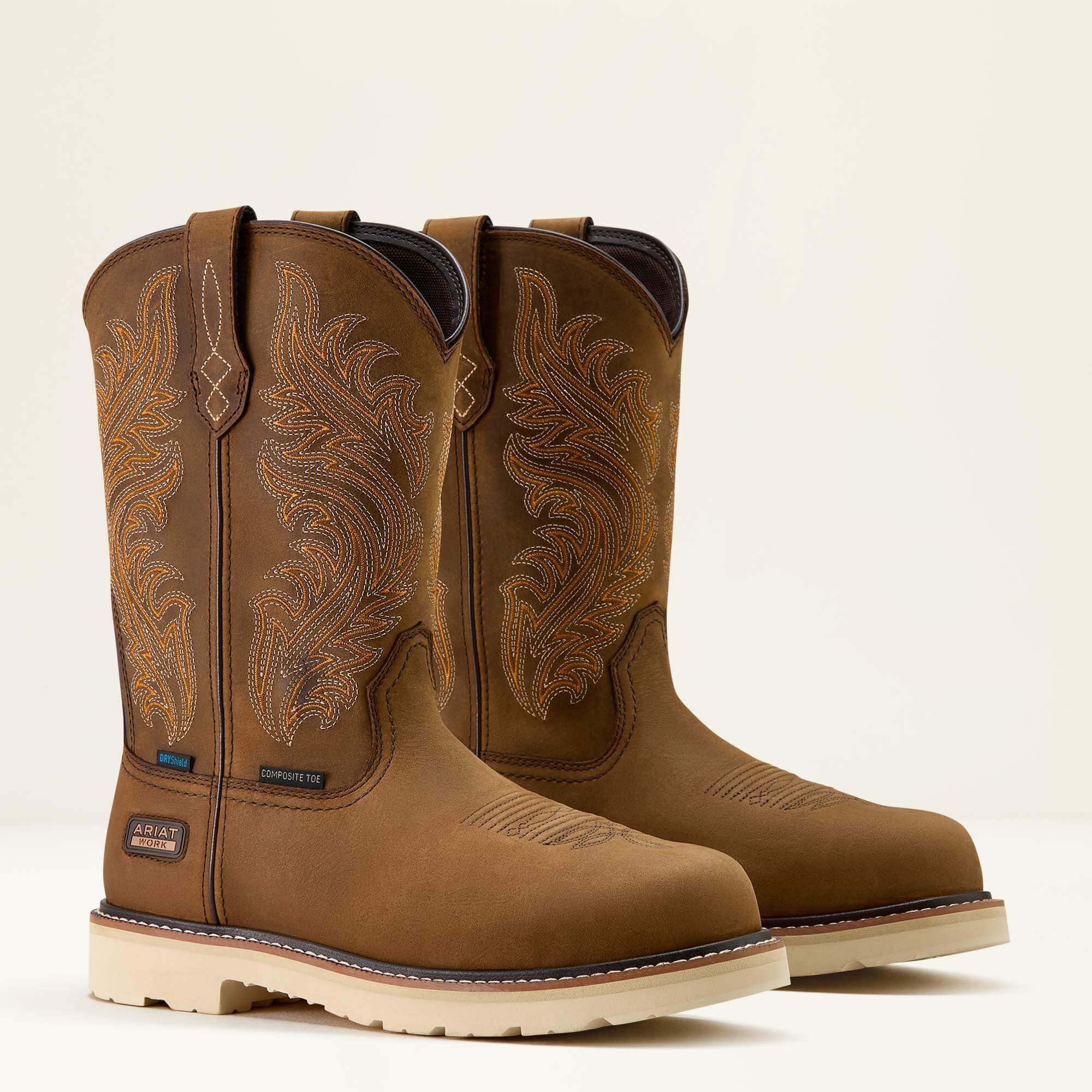 Men Activator Argo Waterproof Round Toe Composite Toe Work Boot | Ariat