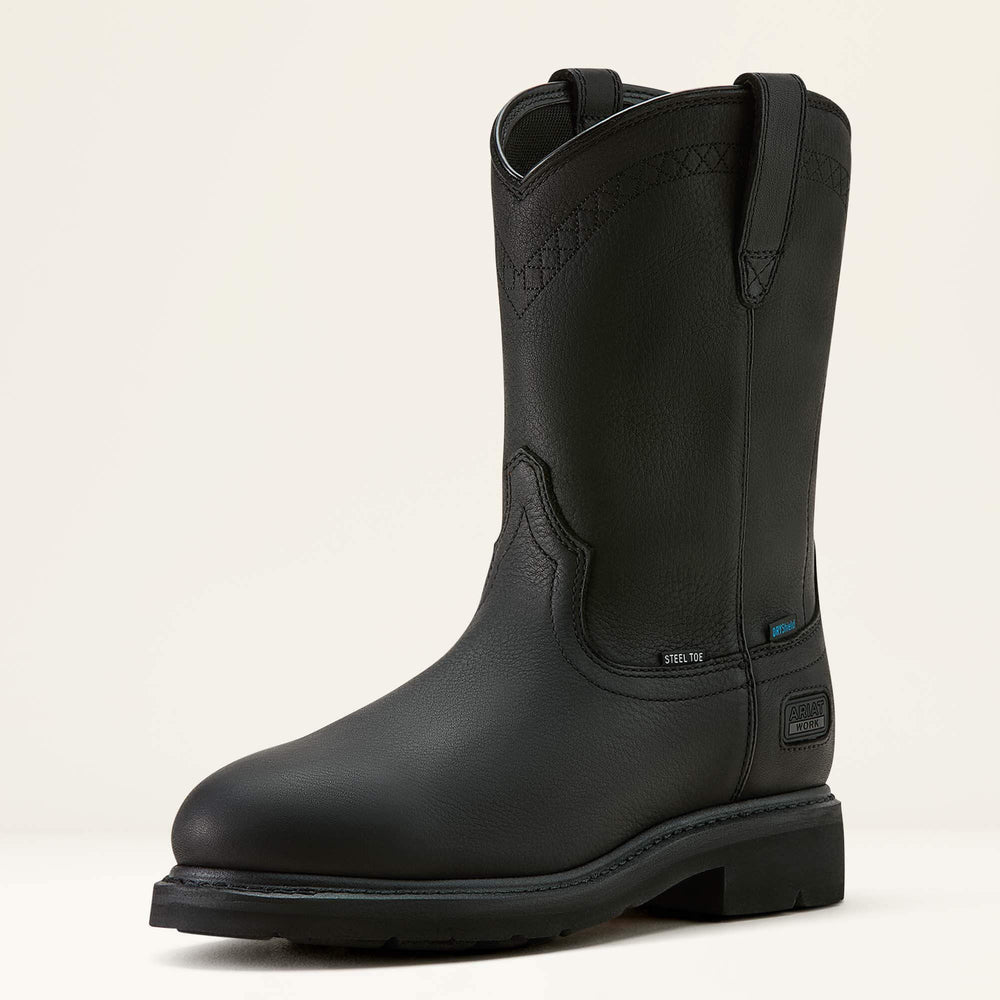 Men Sierra Waterproof Roper Toe Steel Toe Work Boot | Ariat