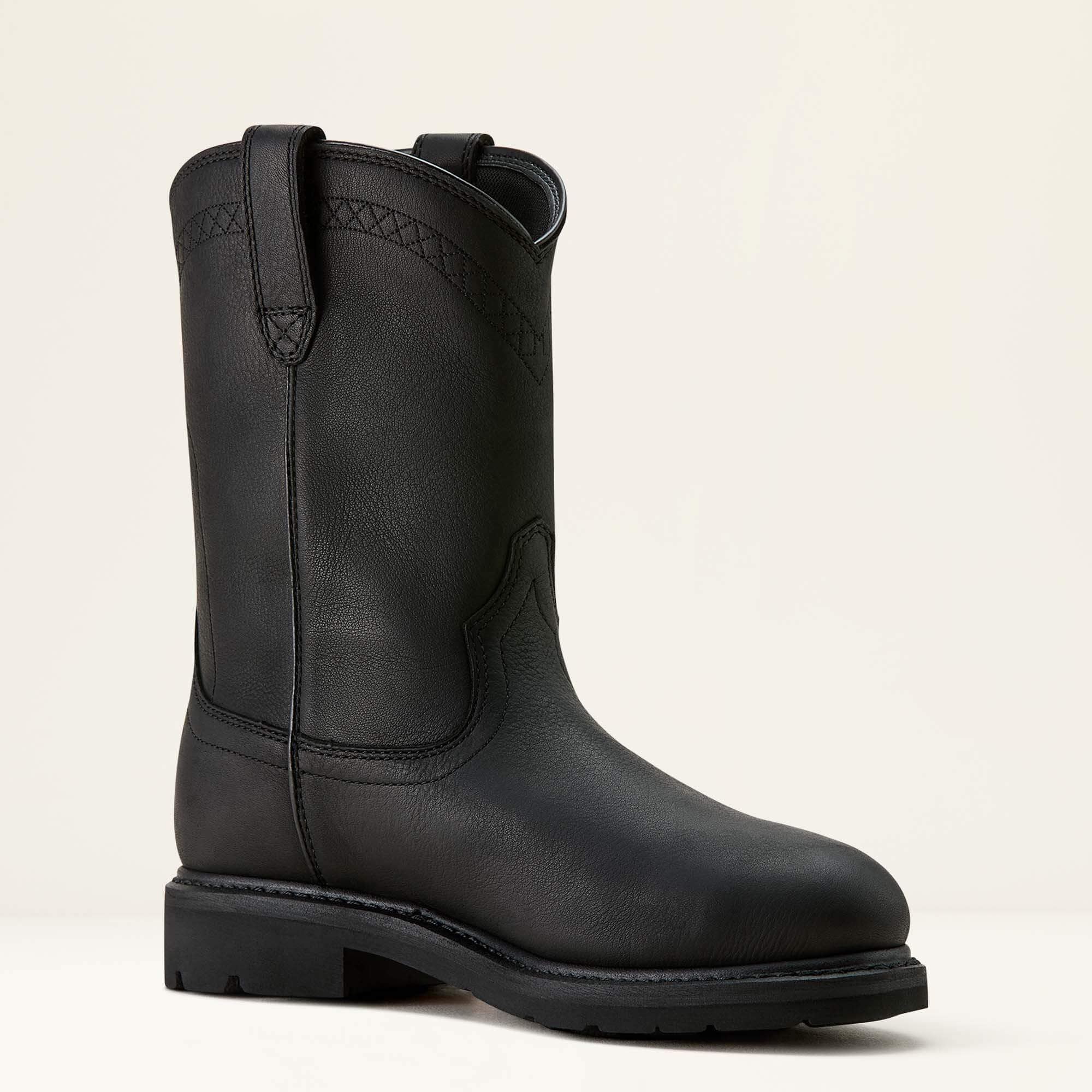 Men Sierra Waterproof Roper Toe Steel Toe Work Boot | Ariat