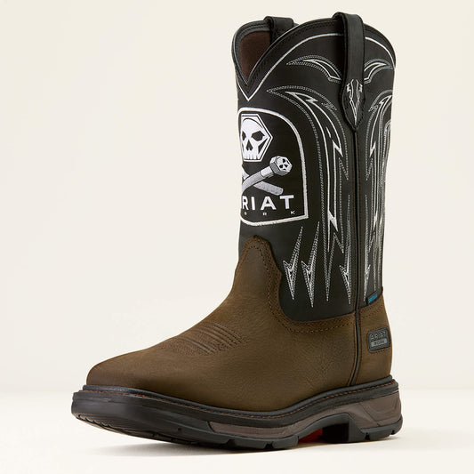 Men WorkHog XT Bolt Skull Waterproof Wide Square Toe Work Boot | Ariat us