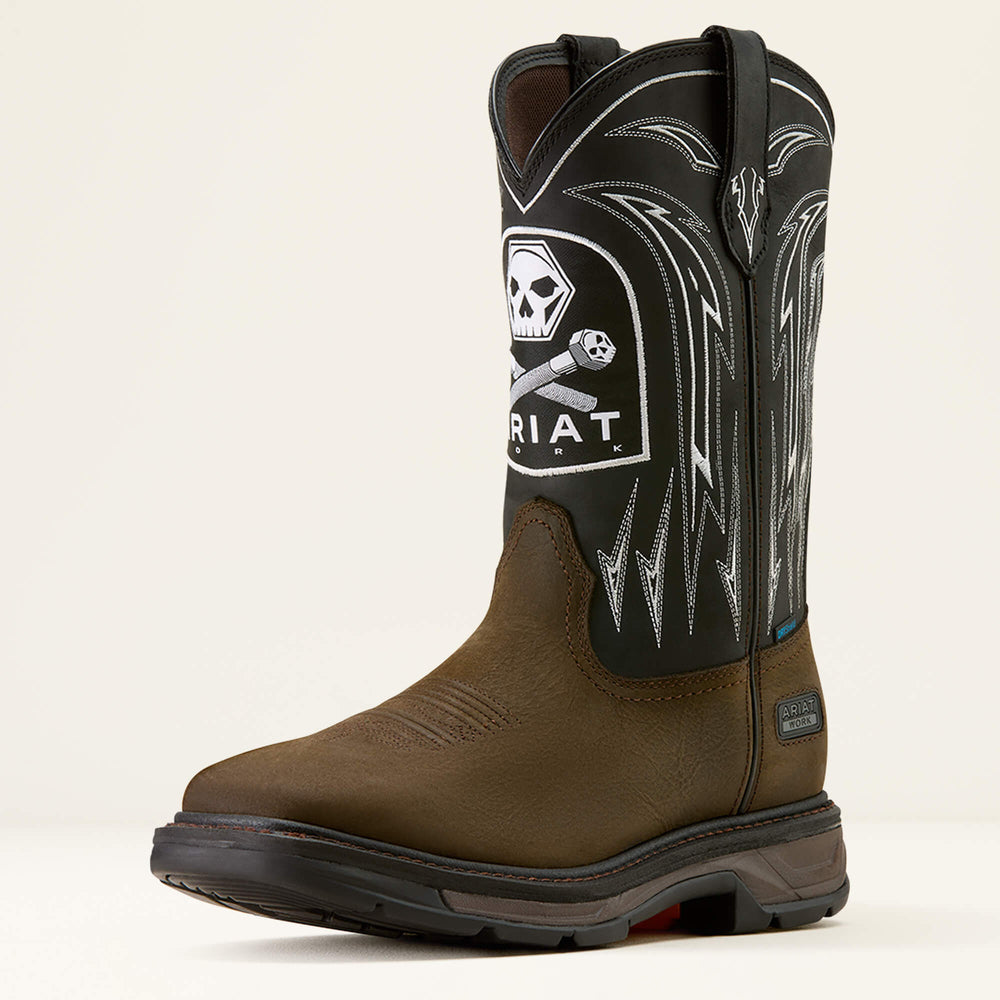 Men WorkHog XT Bolt Skull Waterproof Wide Square Toe Work Boot | Ariat us