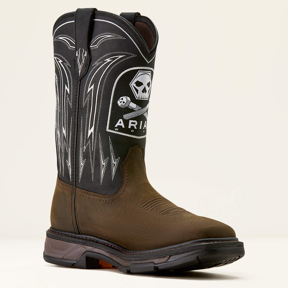 Men WorkHog XT Bolt Skull Waterproof Wide Square Toe Work Boot | Ariat us