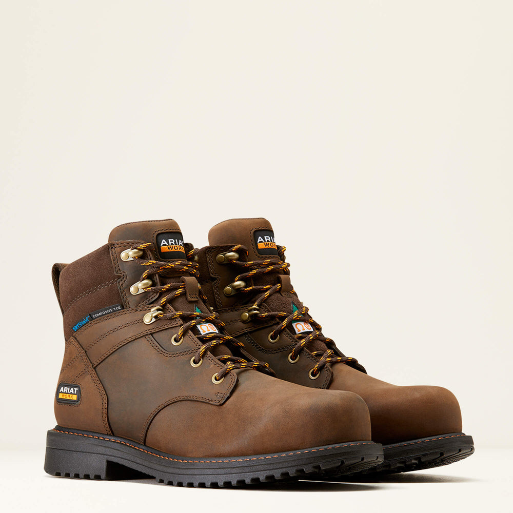 Men RigTEK 6" CSA Waterproof Composite Toe Work Boot | Ariat for sale