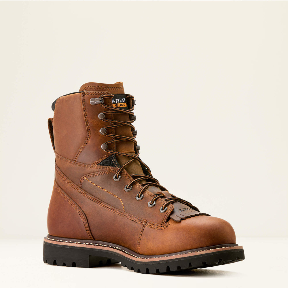 Men Longview Shock Shield 8" Waterproof Work Boot | Ariat on sale