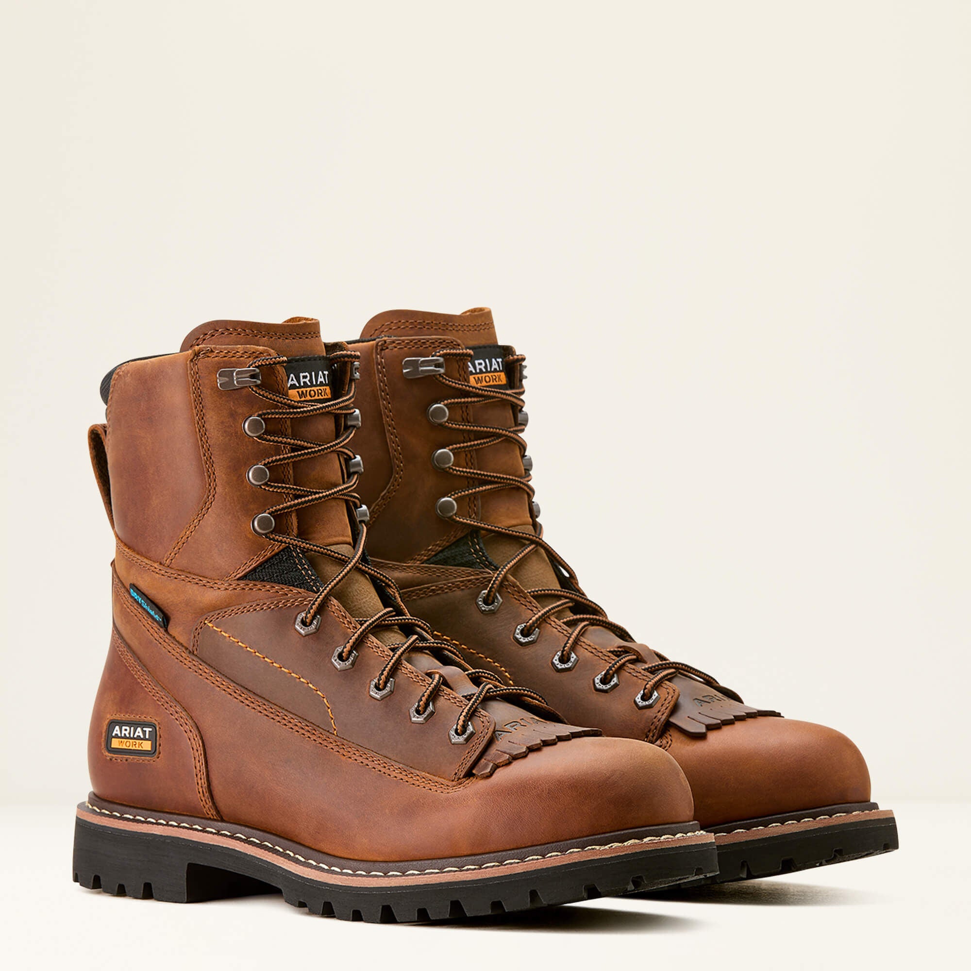 Men Longview Shock Shield 8" Waterproof Work Boot | Ariat on sale