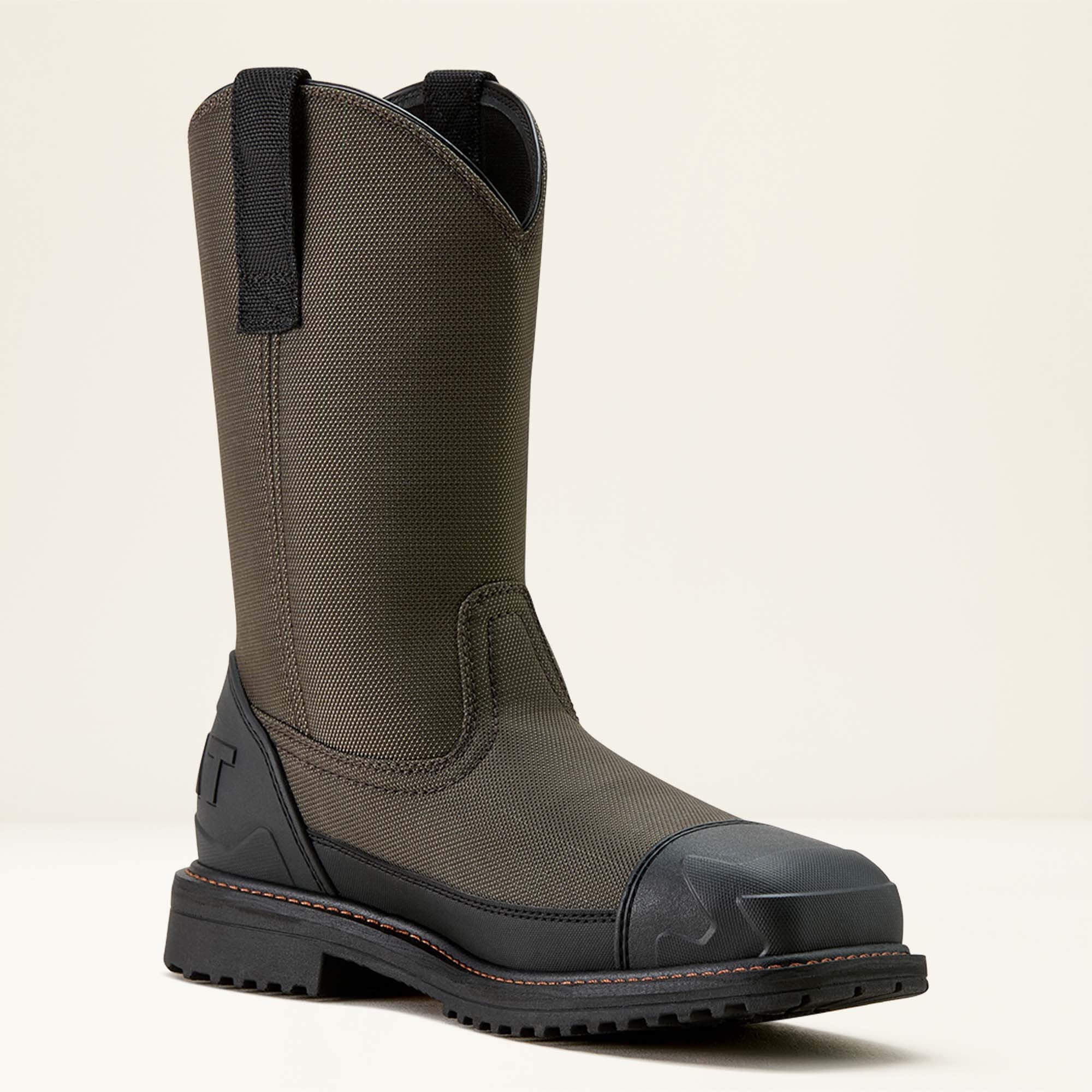Men RigTEK Wildcat Pull-On CSA Waterproof Wide Square Toe Composite Toe Work Boot | Ariat us