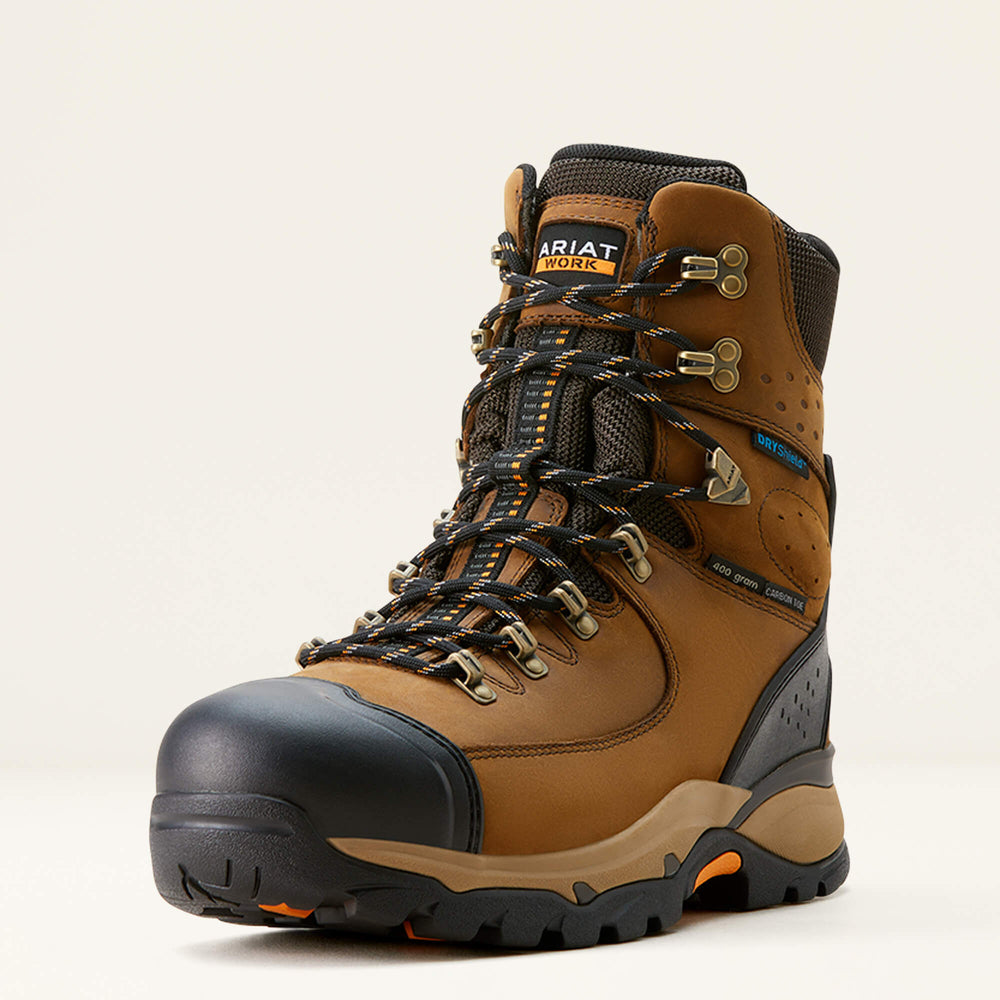 Men Endeavor 8" Waterproof Insulated Carbon Toe Work Boot | Ariat on sale