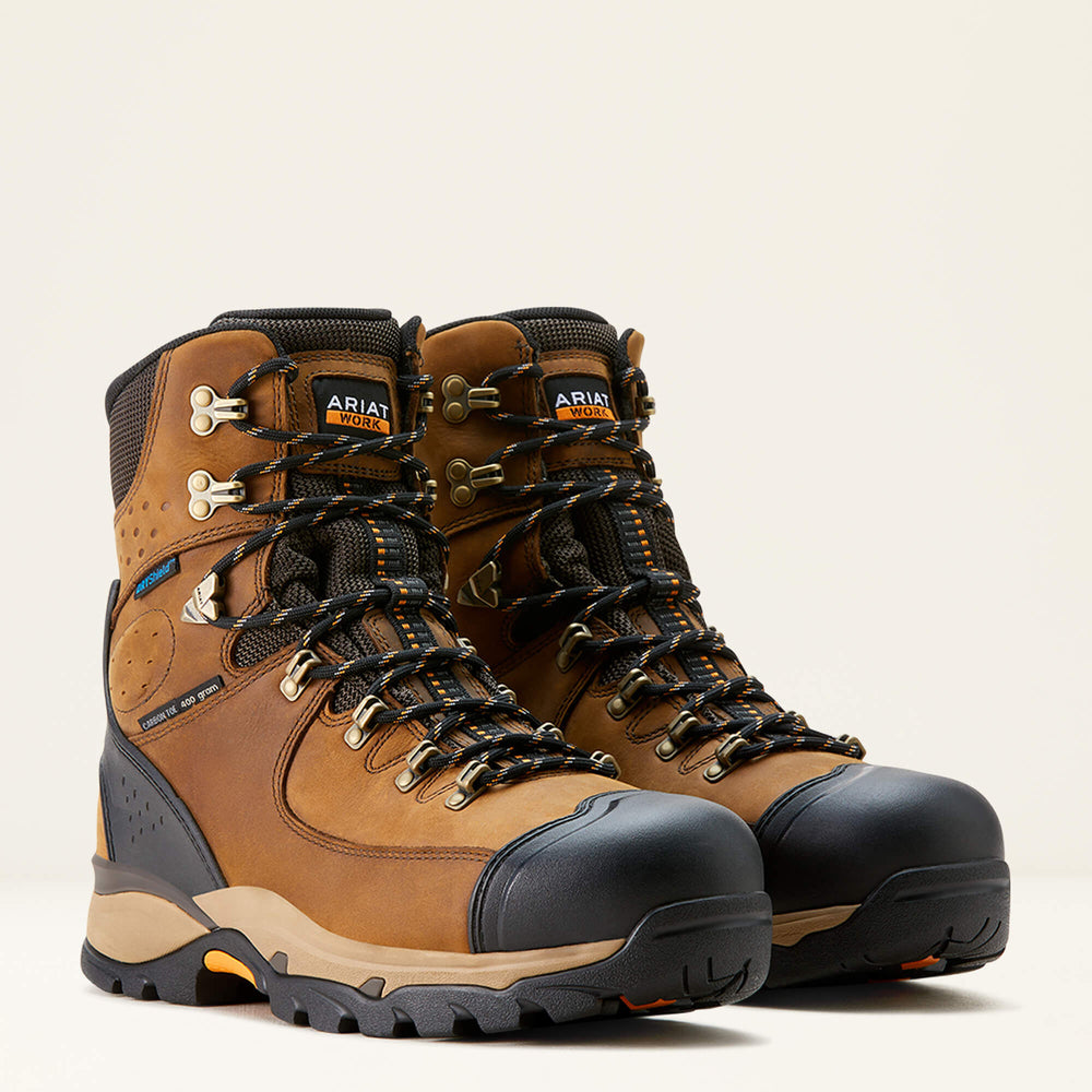 Men Endeavor 8" Waterproof Insulated Carbon Toe Work Boot | Ariat on sale