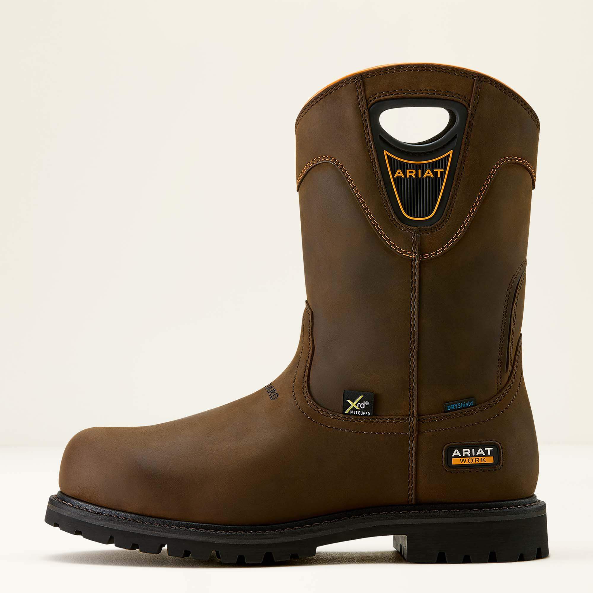 Men Longview Shock Shield MetGuard Waterproof Composite Toe Work Boot | Ariat for sale