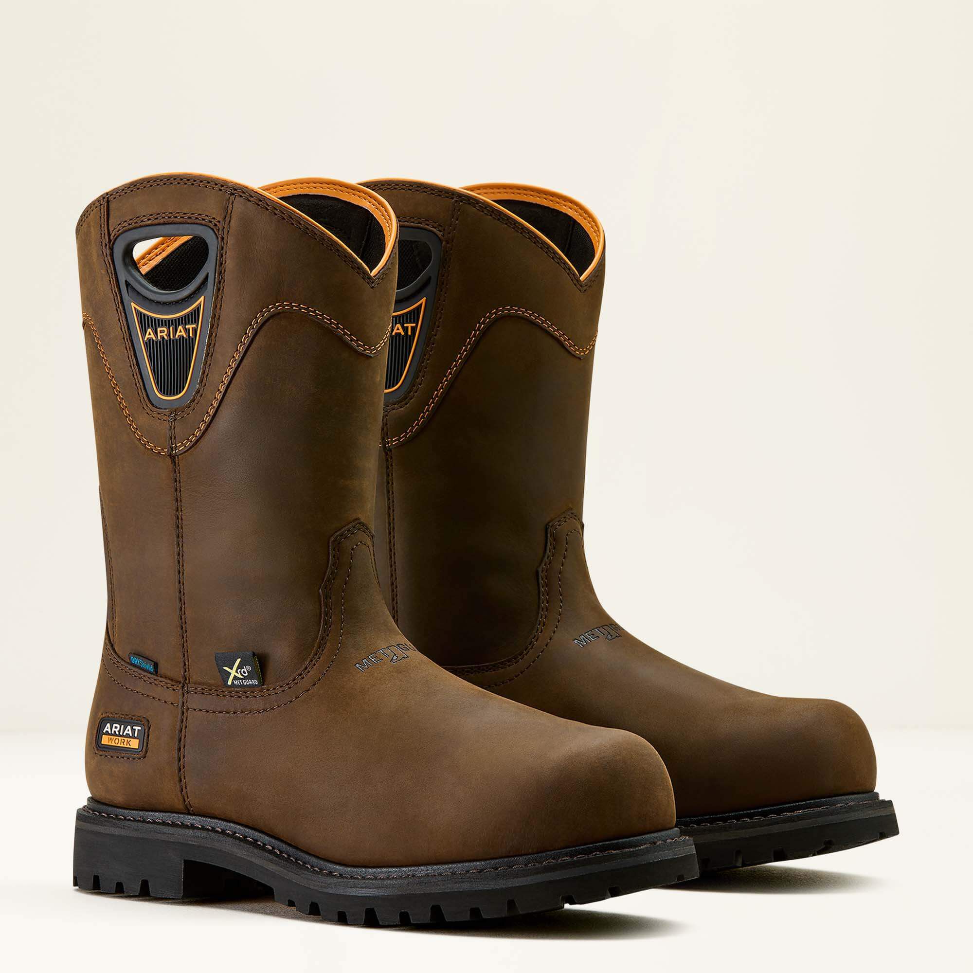 Men Longview Shock Shield MetGuard Waterproof Composite Toe Work Boot | Ariat for sale