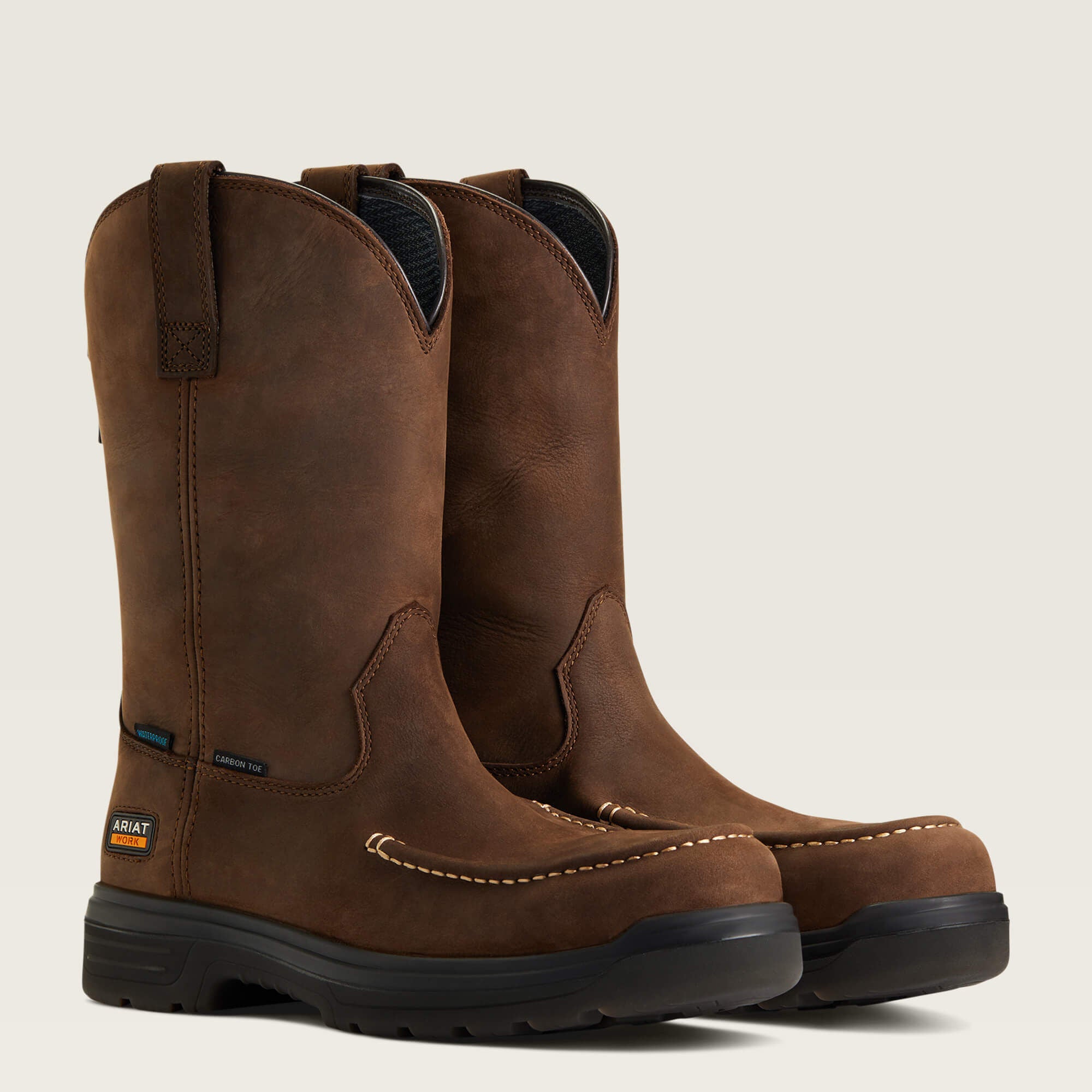 Men Turbo Moc Toe Waterproof Carbon Toe Work Boot | Ariat us