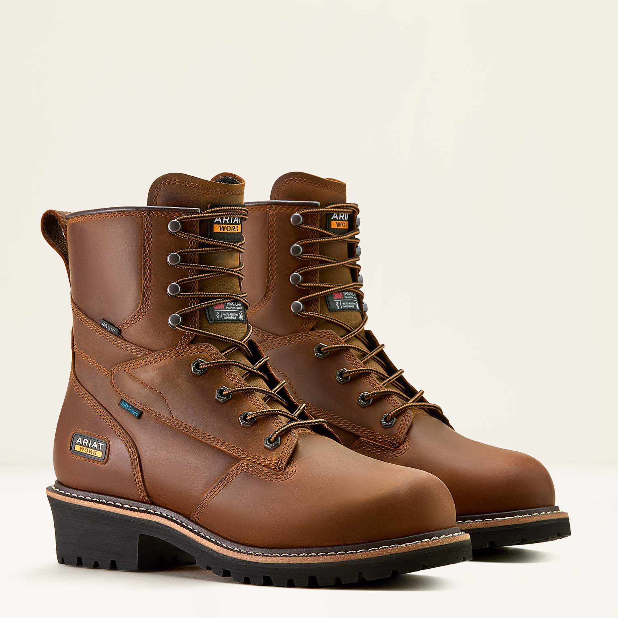 Men Logger Shock Shield Waterproof Insulated Work Boot | Ariat Outlet