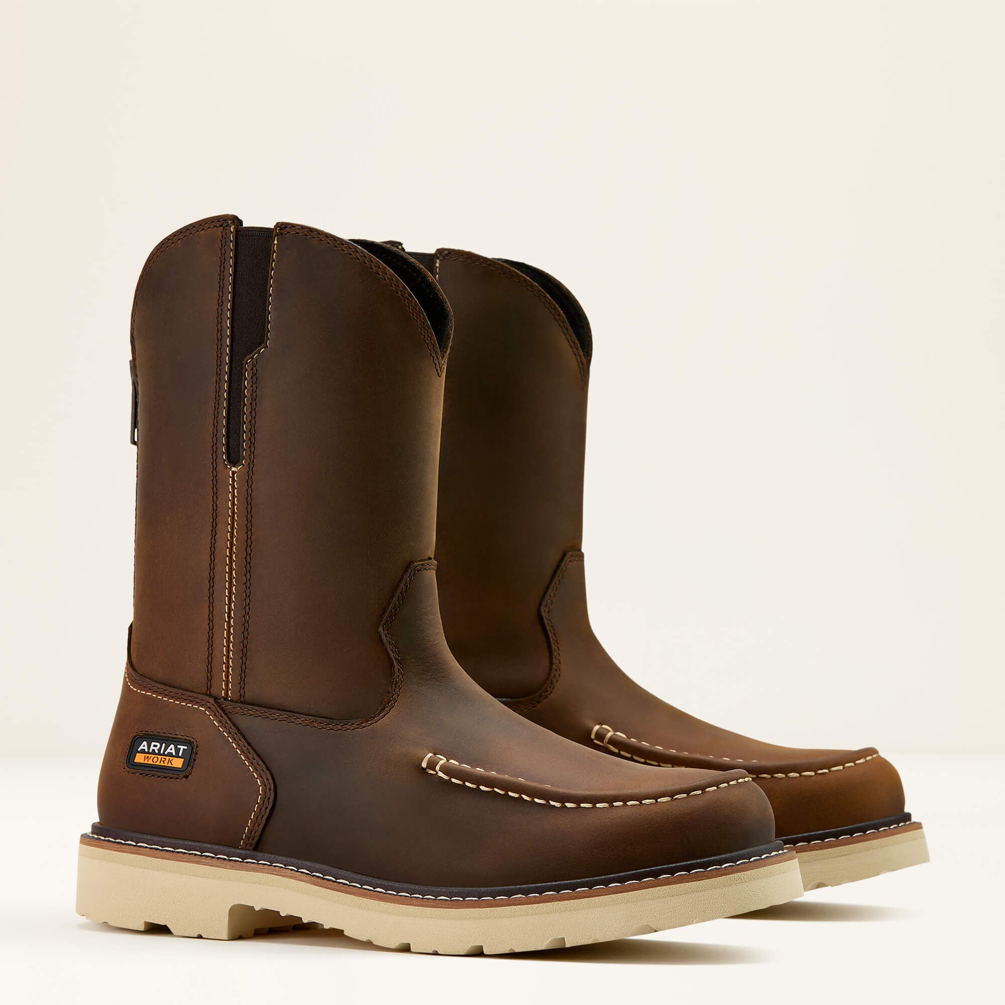 Men Rebar Lift Pull On Moc Toe Work Boot | Ariat Online