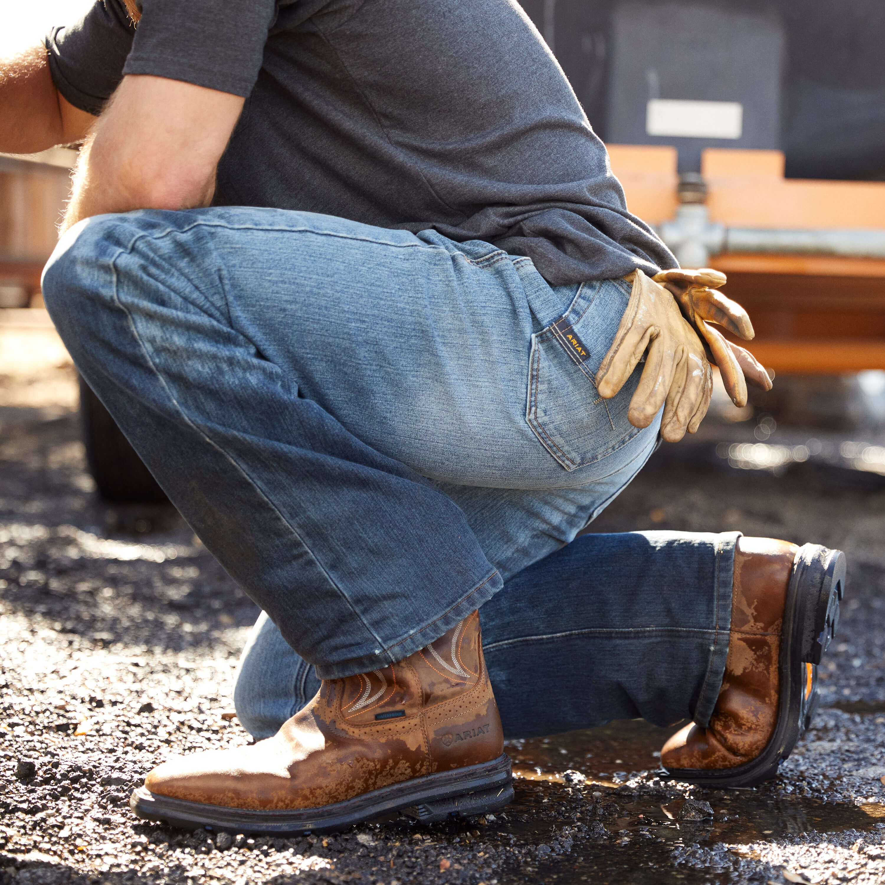 Men Sierra Shock Shield Waterproof Work Boot | Ariat Online