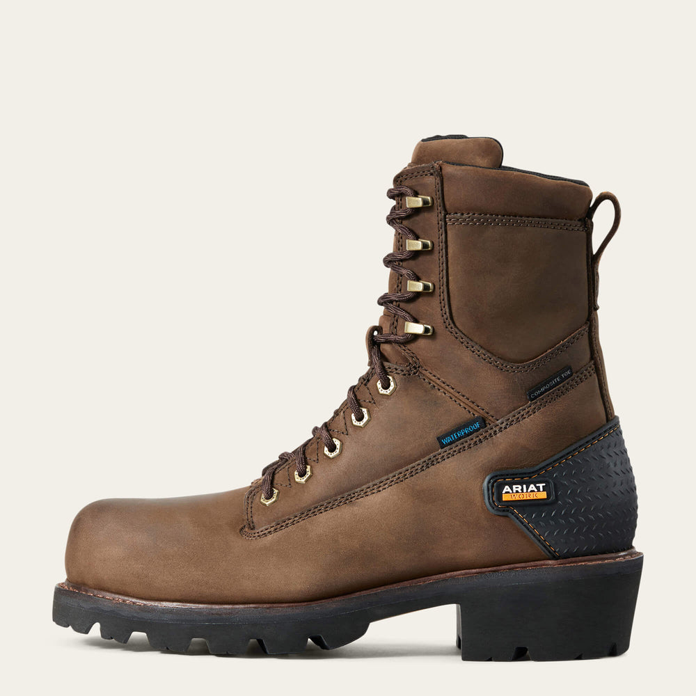 Men Powerline 8" Waterproof Composite Toe Work Boot | Ariat for sale
