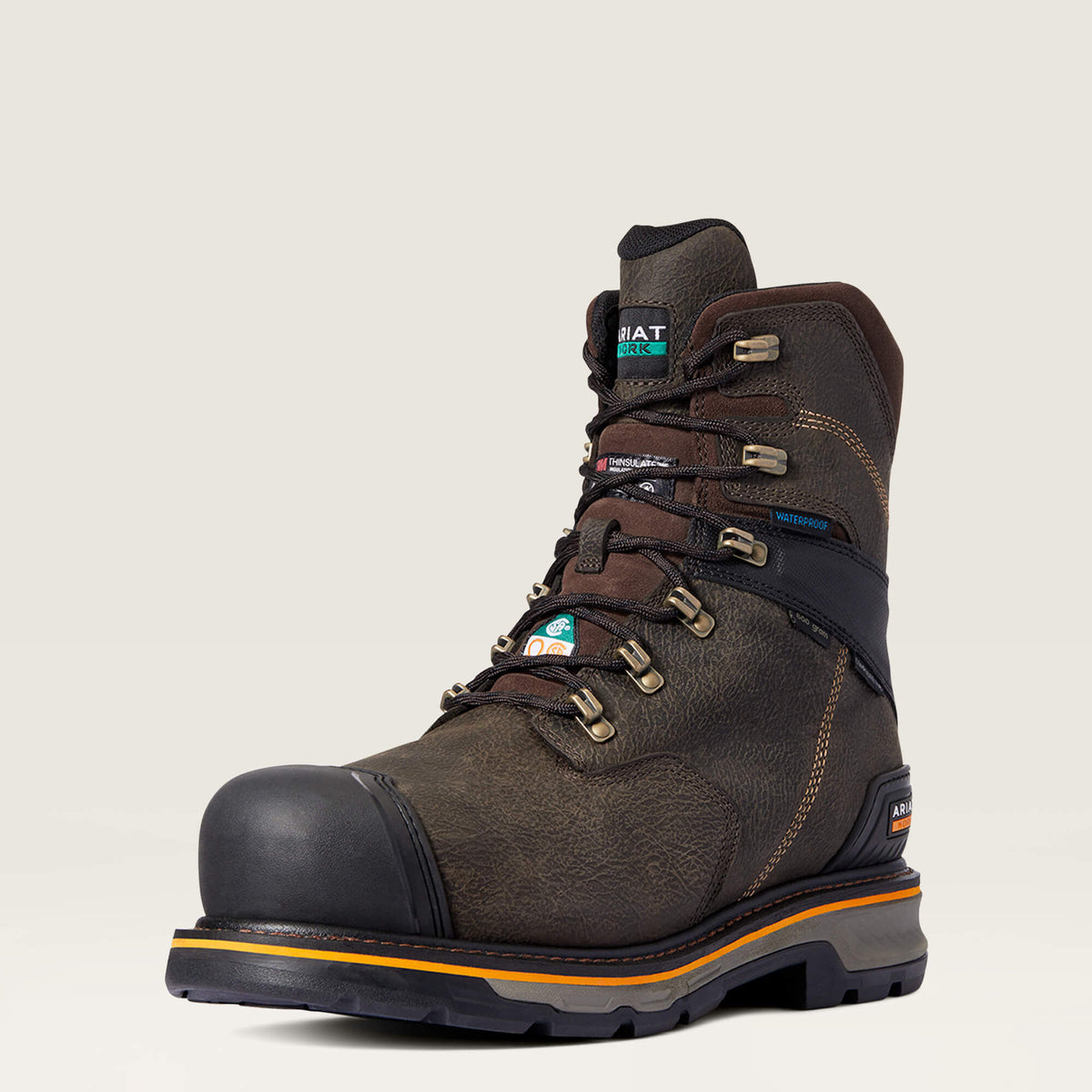 Men Stump Jumper 8" CSA Glacier Grip Waterproof 600g Composite Toe Work Boot | Ariat us