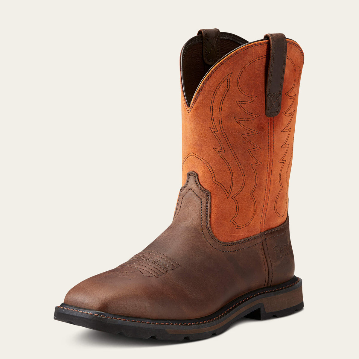 Men Groundbreaker Wide Square Toe Steel Toe Work Boot | Ariat on sale