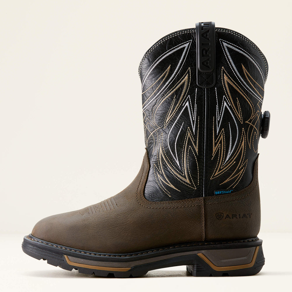 Men Big Rig BOA Waterproof Work Boot | Ariat for sale