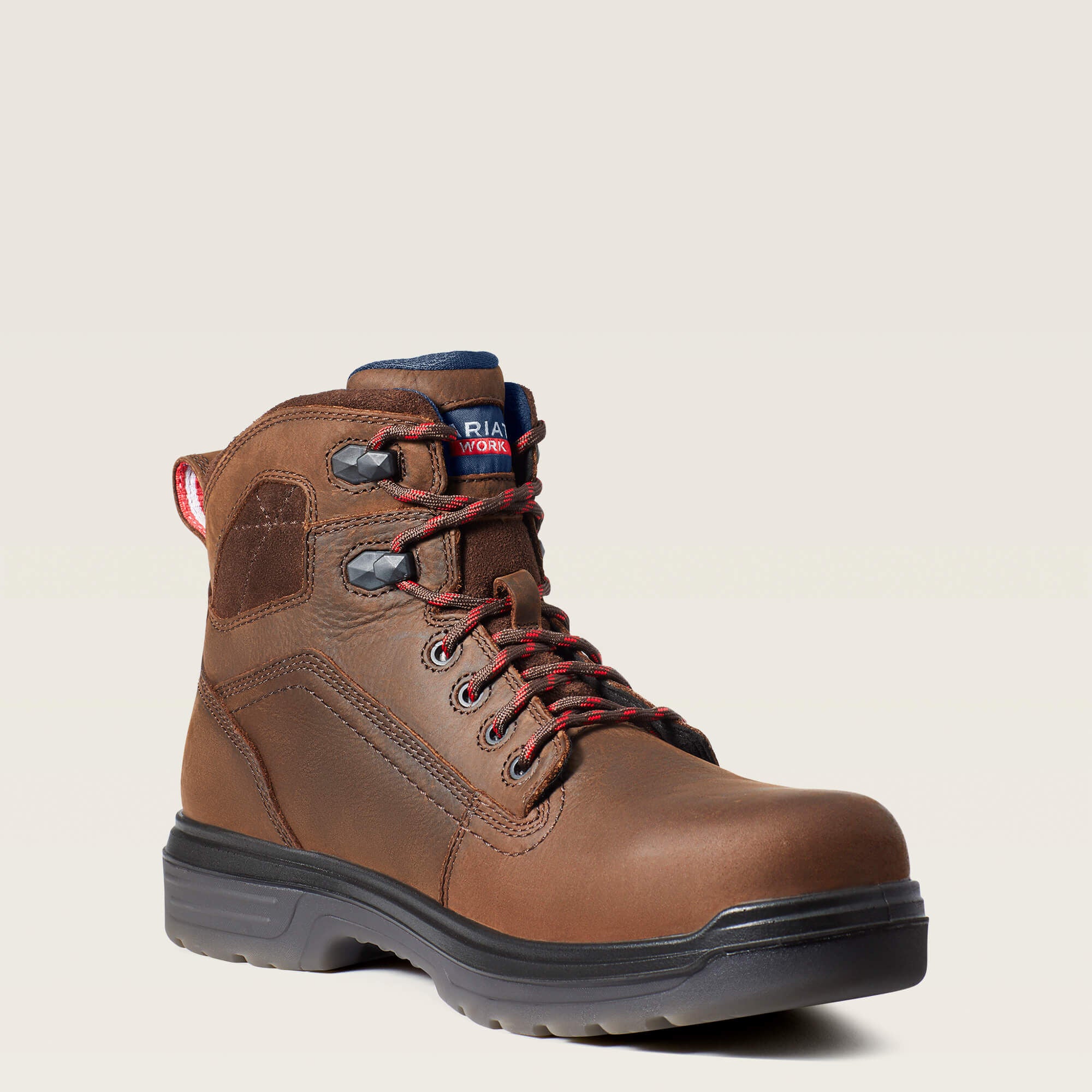 Men Turbo 6" USA Assembled Waterproof Carbon Toe Work Boot | Ariat us