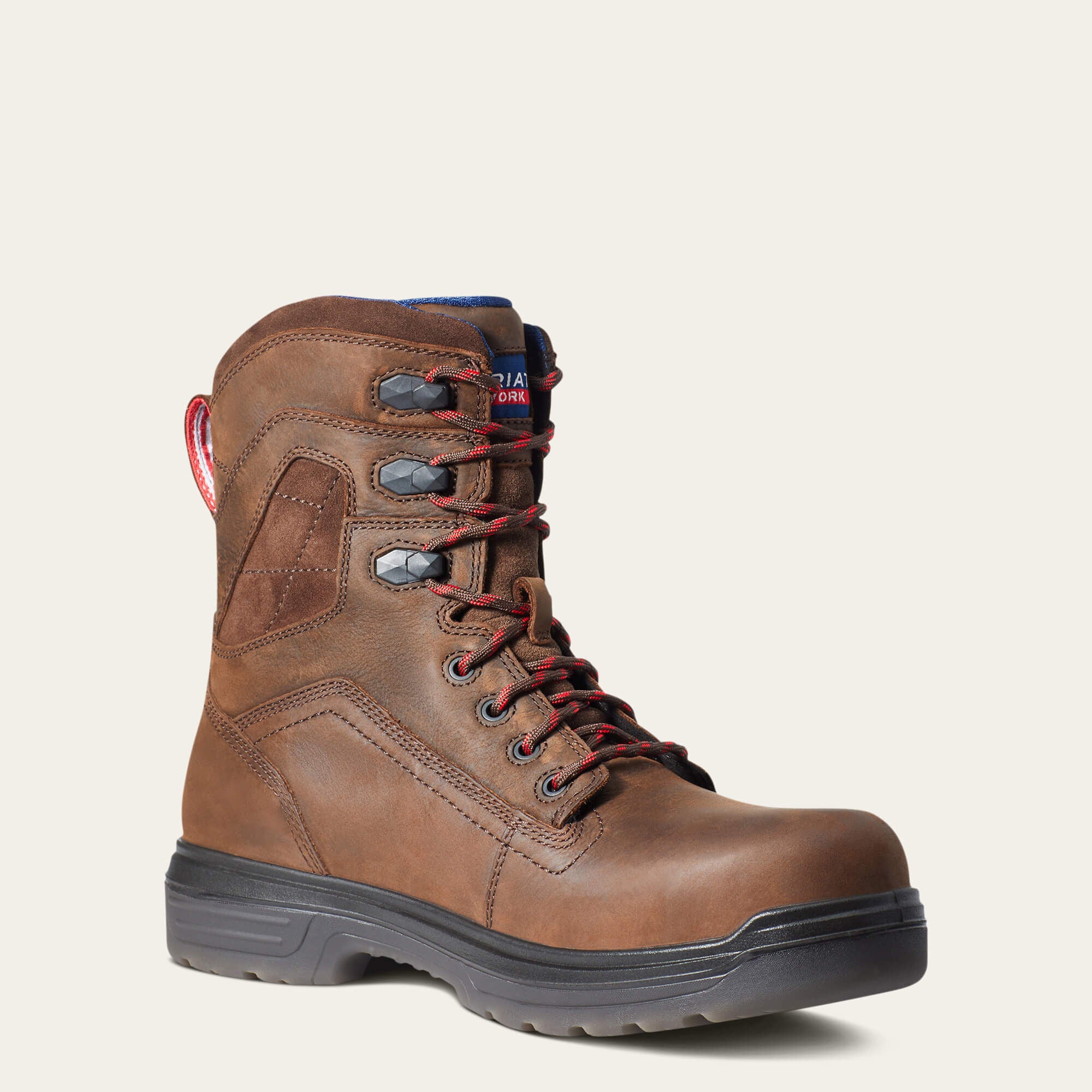 Men Turbo 8" USA Assembled Waterproof Carbon Toe Work Boot | Ariat