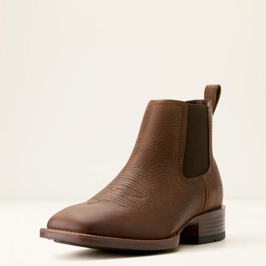 Men Booker Chelsea Wide Square Toe Western Boot | Ariat on sale