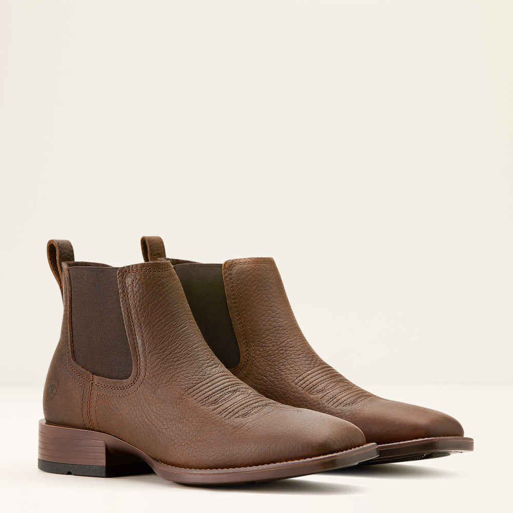 Men Booker Chelsea Wide Square Toe Western Boot | Ariat on sale
