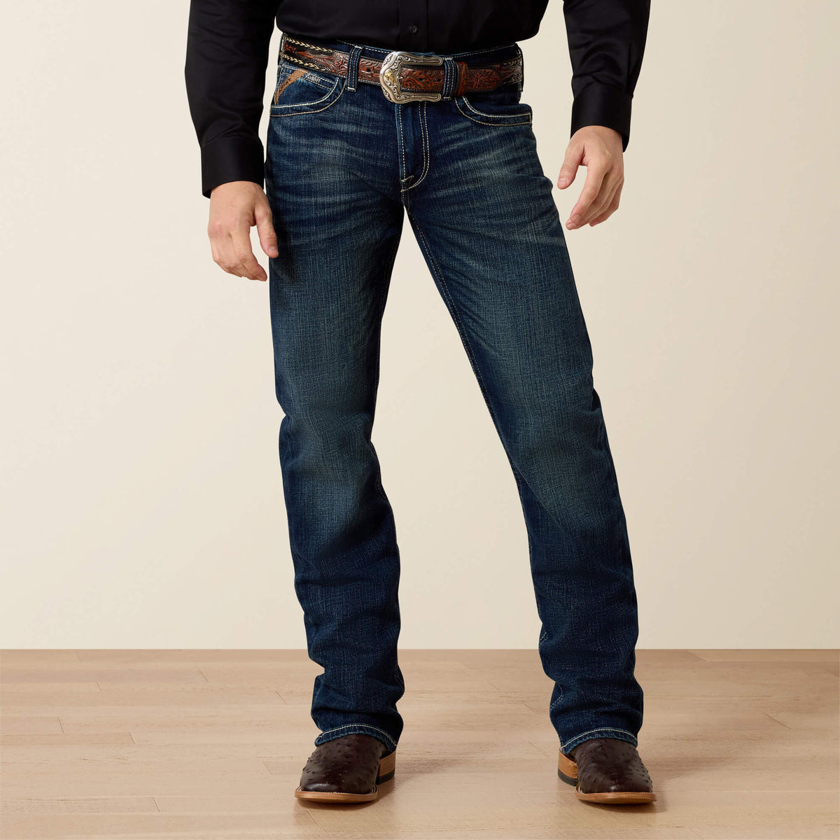 Men M4 Low Rise Stretch Adkins Boot Cut Jean | Ariat on sale