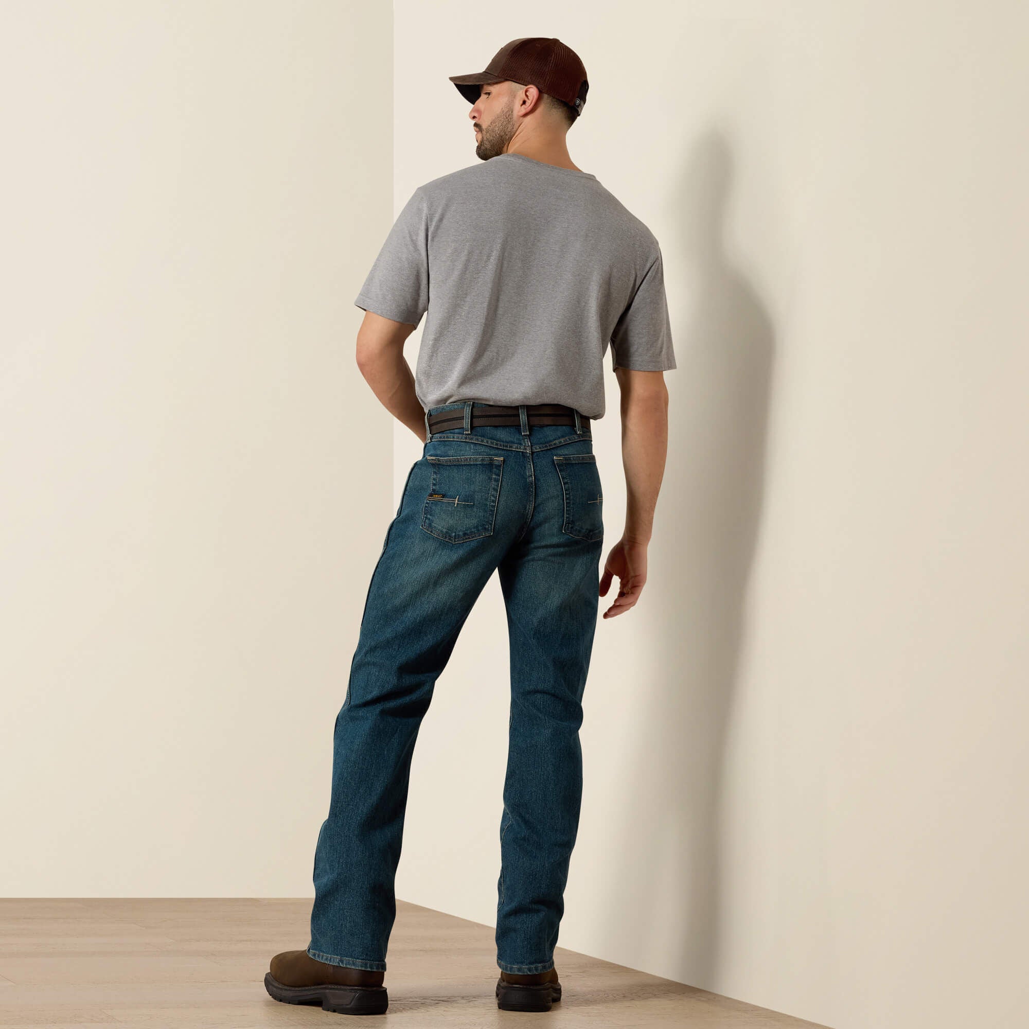 Men Rebar M4 Relaxed DuraStretch Basic Boot Cut Jean | Ariat