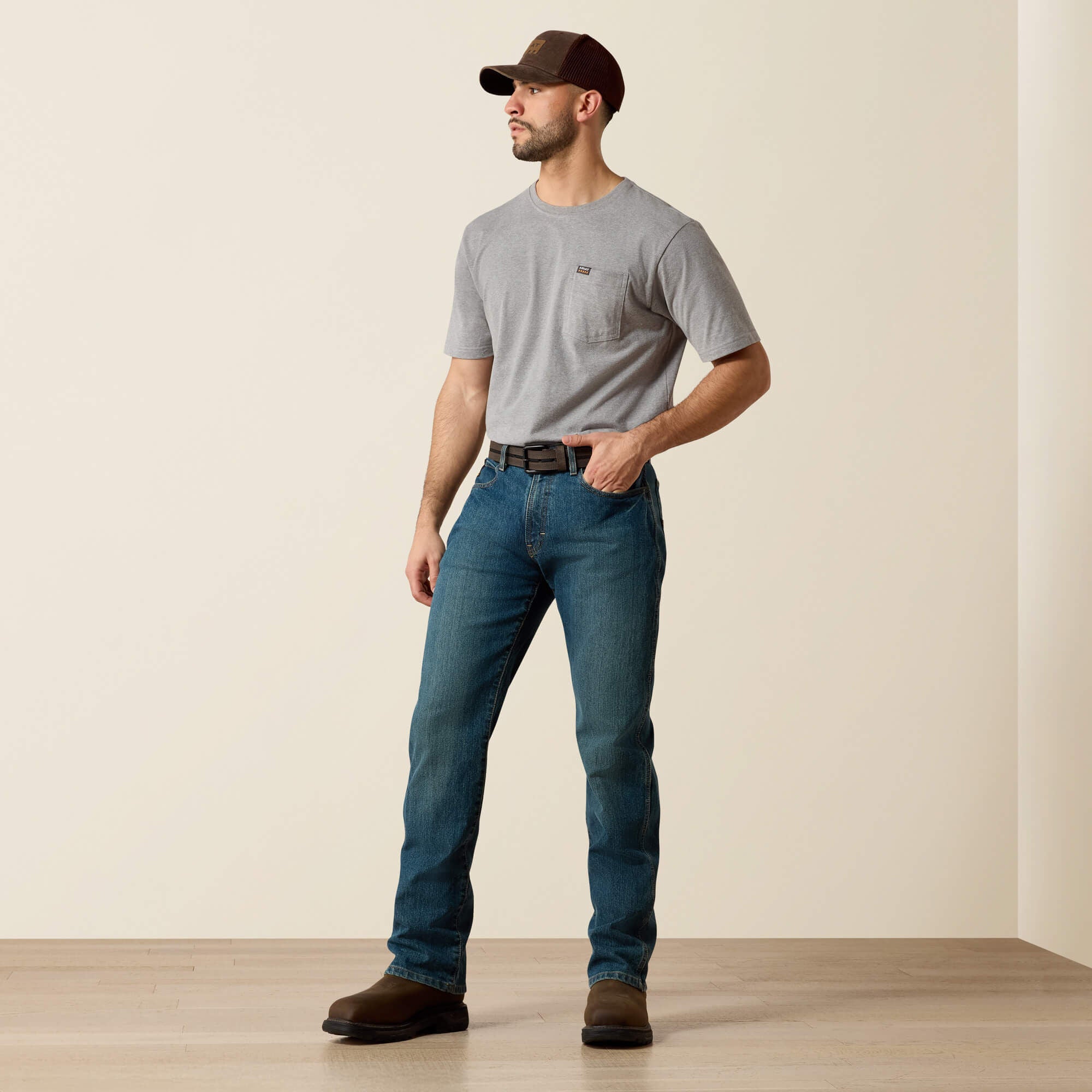 Men Rebar M4 Relaxed DuraStretch Basic Boot Cut Jean | Ariat