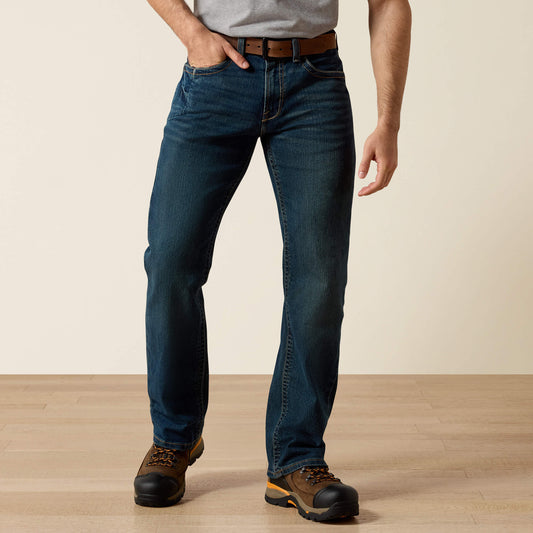 Men Men's Low Rise, Bootcut Work Pants - Rebar Denim | Ariat
