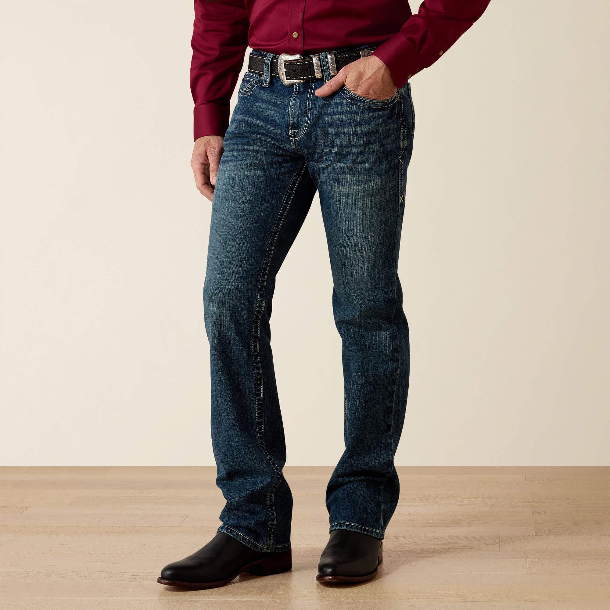 Men|Trends M7 Rocker Stretch Coltrane Stackable Straight Leg Jean | Ariat Outlet