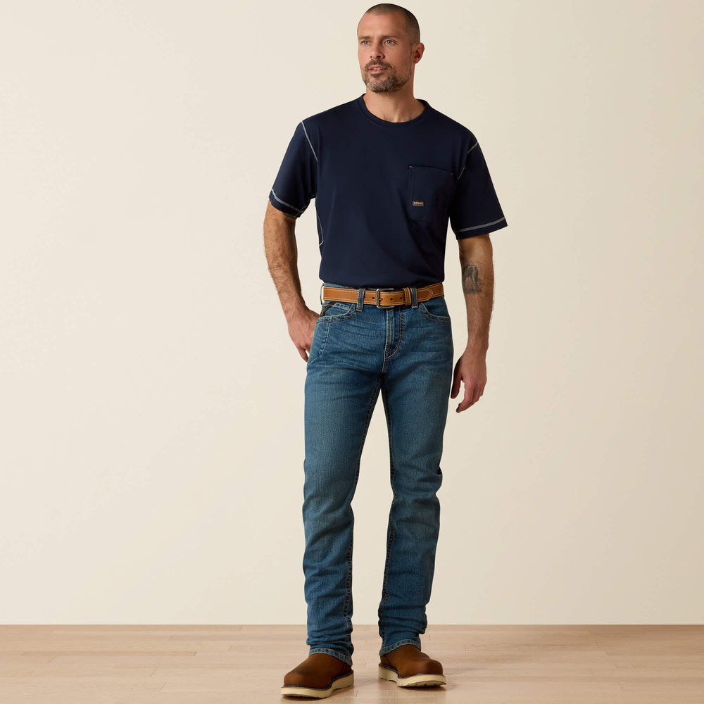 Men Rebar M7 DuraStretch Edge Stackable Straight Leg Jean | Ariat